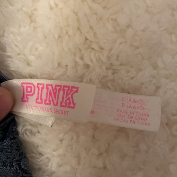 Victoriaβs Secret pink SMALL sexy lace racerback push up bra lingerie cute - Picture 5 of 7